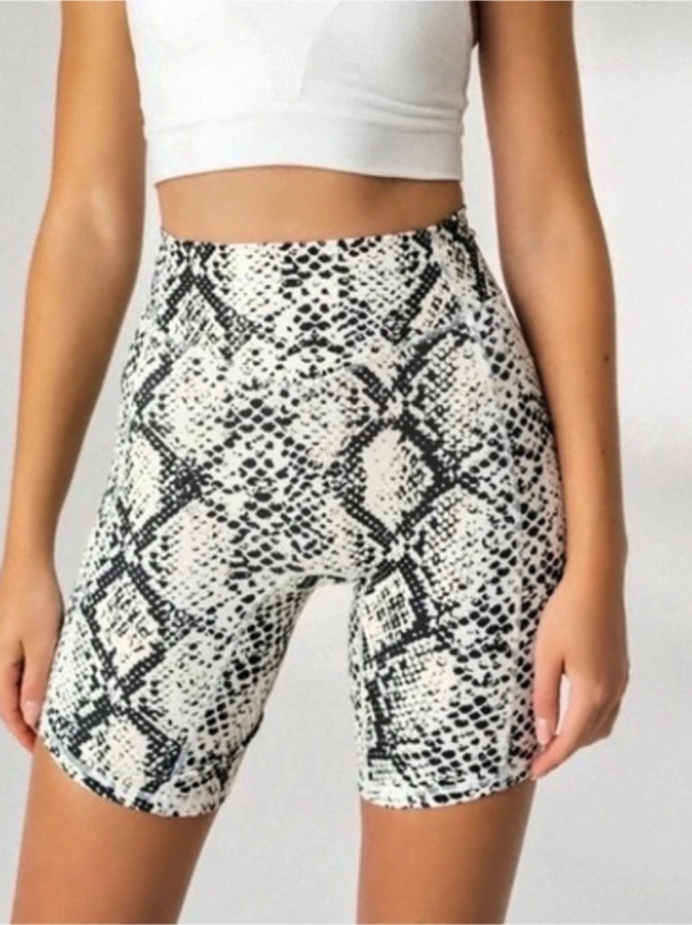 Balance Athletica Snake Print Bike Shorts